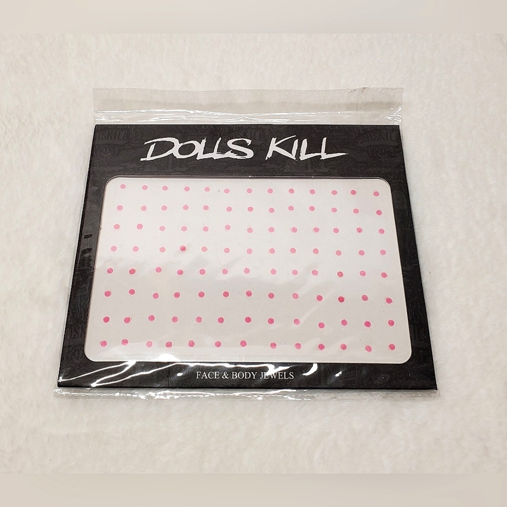 New Y2K Dolls Kill Pink Face & Body Jewels